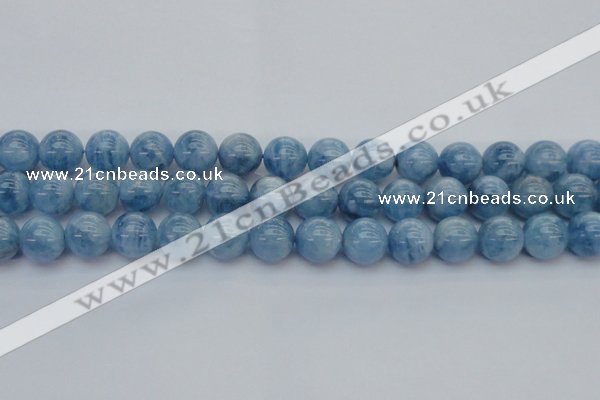 CAQ547 15.5 inches 12mm round AAAA grade natural aquamarine beads