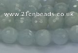 CAQ560 15.5 inches 6mm faceted round natural aquamarine beads