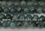 CAQ600 15.5 inches 4mm round aquamarine gemstone beads