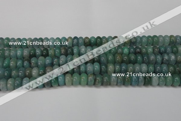 CAQ611 15.5 inches 5*8mm rondelle aquamarine gemstone beads