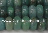 CAQ612 15.5 inches 6*10mm rondelle aquamarine gemstone beads