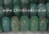 CAQ614 15.5 inches 8*14mm rondelle aquamarine gemstone beads