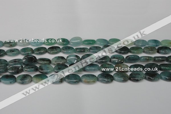 CAQ628 15.5 inches 10*14mm oval aquamarine gemstone beads