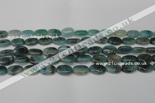 CAQ629 15.5 inches 12*16mm oval aquamarine gemstone beads