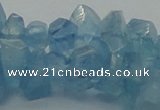 CAQ63 15.5 inches 8*10mm natural aquamarine chips beads