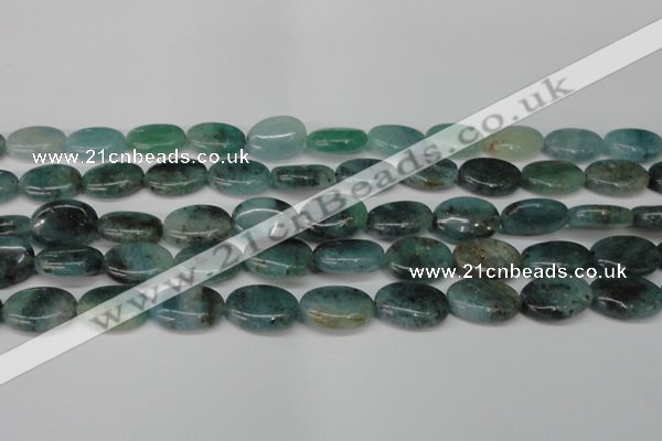 CAQ630 15.5 inches 13*18mm oval aquamarine gemstone beads