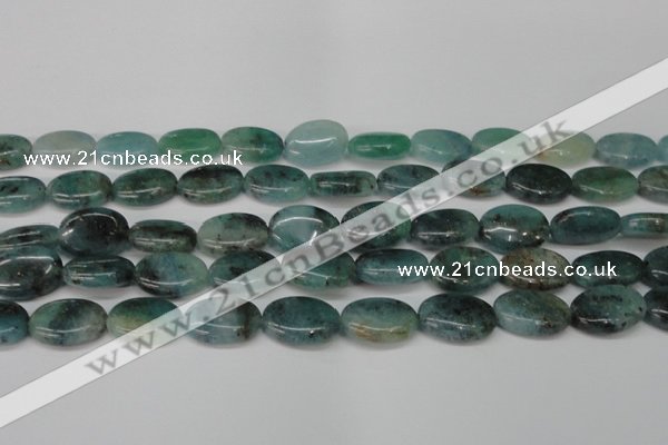 CAQ631 15.5 inches 15*20mm oval aquamarine gemstone beads