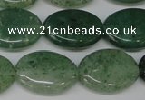 CAQ633 15.5 inches 13*18mm oval aquamarine gemstone beads