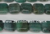 CAQ636 15.5 inches 10*10mm square aquamarine gemstone beads