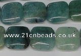 CAQ637 15.5 inches 12*12mm square aquamarine gemstone beads