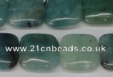 CAQ639 15.5 inches 16*16mm square aquamarine gemstone beads