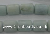 CAQ64 15.5 inches 10*14mm tube natural aquamarine beads wholesale