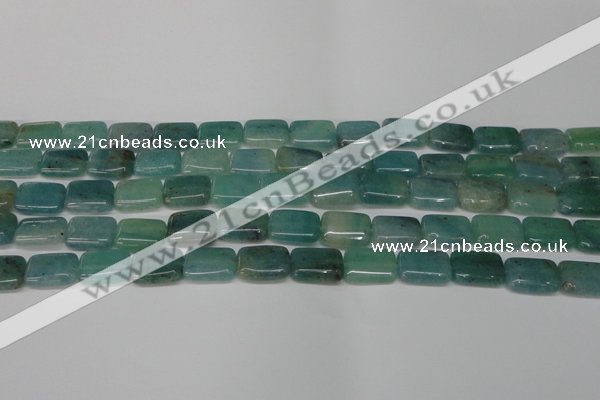 CAQ644 15.5 inches 10*14mm rectangle aquamarine gemstone beads