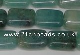 CAQ645 15.5 inches 12*16mm rectangle aquamarine gemstone beads