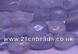 CAQ651 15.5 inches 8*12mm - 10*14mm faceted freeform aquamarine beads