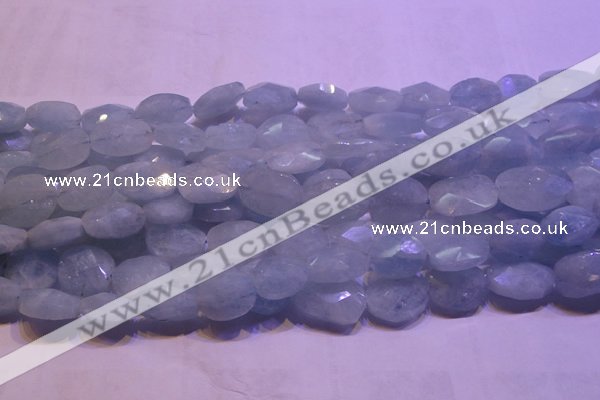 CAQ652 15.5 inches 12*16mm - 15*20mm faceted freeform aquamarine beads