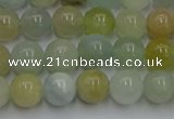 CAQ752 15.5 inches 8mm round aquamarine beads wholesale