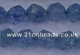 CAQ774 15.5 inches 12mm faceted nuggets imitation aquamarine beads