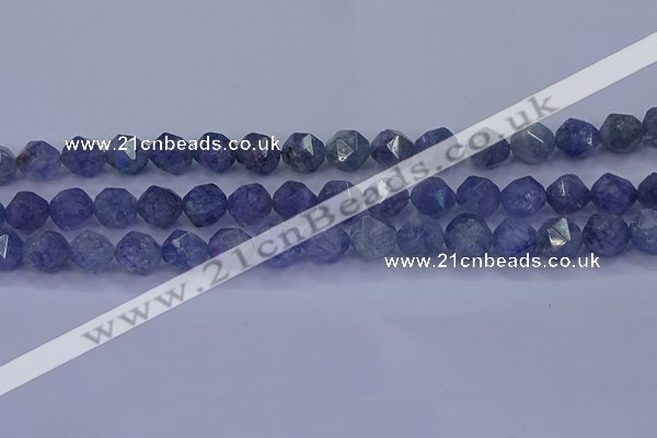 CAQ775 15.5 inches 14mm faceted nuggets imitation aquamarine beads