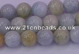 CAQ782 15.5 inches 8mm round natural aquamarine beads