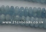 CAQ80 15.5 inches 3*7mm faceted rondelle AA grade aquamarine beads