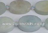 CAQ803 15.5 inches 15*20mm oval aquamarine gemstone beads