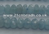 CAQ81 15.5 inches 4*7mm faceted rondelle AA grade aquamarine beads