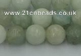 CAQ838 15.5 inches 10mm faceted round aquamarine beads wholesale