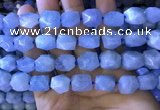 CAQ862 15.5 inches 10*12mm - 12*14mm faceted nuggets aquamarine beads