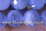 CAQ889 15.5 inches 10mm faceted round natural aquamarine beads