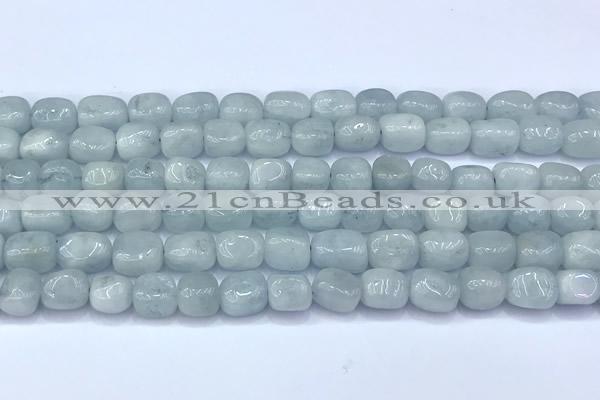 CAQ941 15 inches 7*8mm – 8*10mm nuggets aquamarine beads