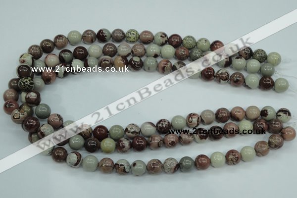 CAR04 15.5 inches 10mm round artistic jasper beads wholesale