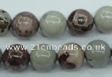 CAR05 15.5 inches 12mm round artistic jasper beads wholesale