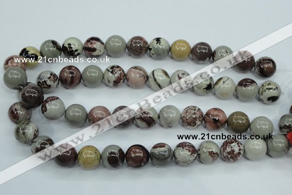 CAR07 15.5 inches 16mm round artistic jasper beads wholesale