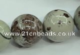 CAR09 15.5 inches 20mm round artistic jasper beads wholesale