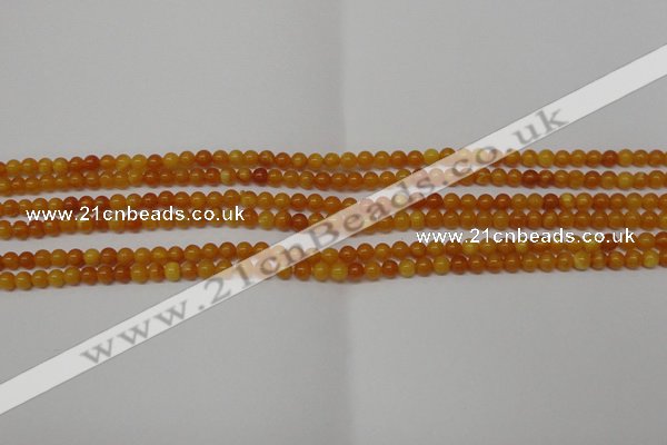 CAR100 15.5 inches 3mm round natural amber beads