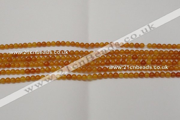 CAR101 15.5 inches 4mm round natural amber beads