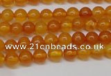 CAR102 15.5 inches 5mm round natural amber beads