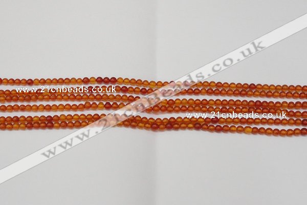 CAR110 15.5 inches 3mm round natural amber beads