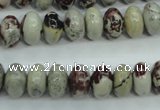CAR12 15.5 inches 6*10mm rondelle artistic jasper beads wholesale