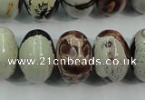 CAR18 15.5 inches 13*18mm rondelle artistic jasper beads wholesale