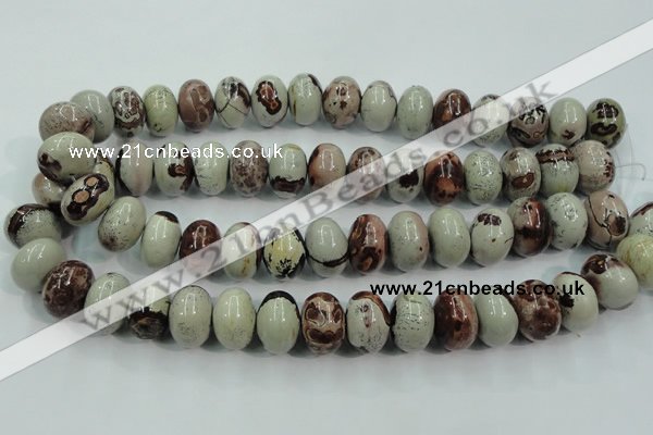 CAR18 15.5 inches 13*18mm rondelle artistic jasper beads wholesale