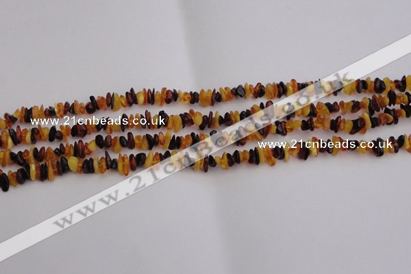 CAR204 24 inches 3*8mm natural amber chips beads wholesale