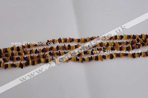 CAR205 32 inches 3*5mm natural amber chips beads wholesale