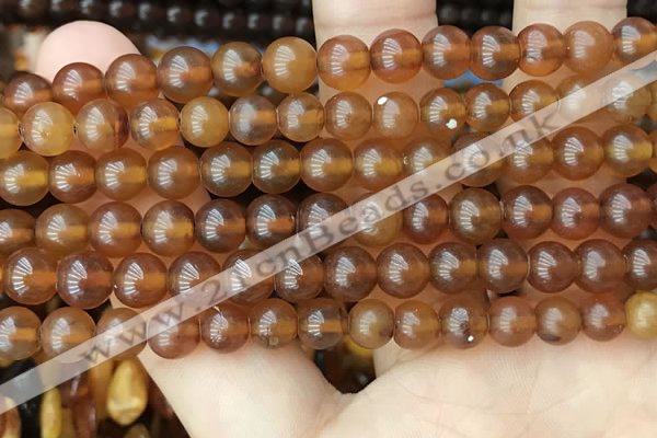 CAR238 15.5 inches 6mm - 7mm round natural amber beads wholesale