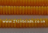 CAR408 15.5 inches 2*6mm rondelle synthetic amber beads wholesale