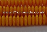 CAR409 15.5 inches 3*8mm rondelle synthetic amber beads wholesale