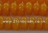 CAR410 15.5 inches 6*9mm rondelle synthetic amber beads wholesale