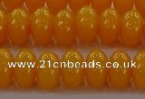 CAR410 15.5 inches 6*9mm rondelle synthetic amber beads wholesale