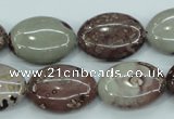 CAR42 15.5 inches 15*20mm oval artistic jasper beads wholesale